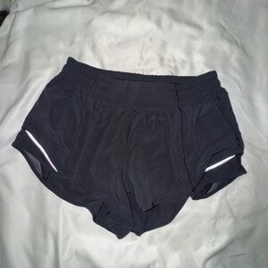 Women's Black Low Rise hotty hot Athletic Shorts